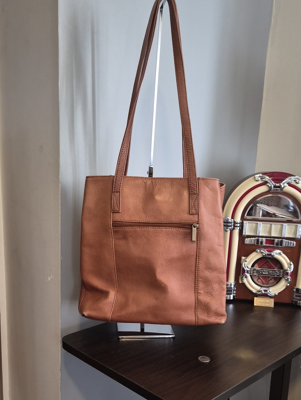Wilsons Leather Tan Shoulder Tote Bag